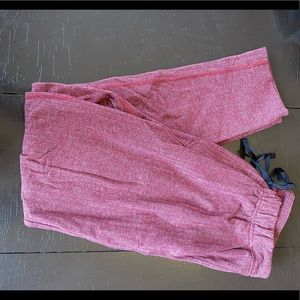 Lululemon red herringbone straight leg pants